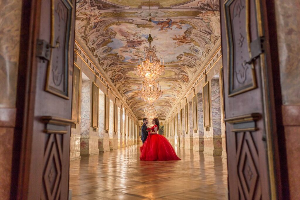 Fotoshooting im Residenzschloss Ludwigsburg